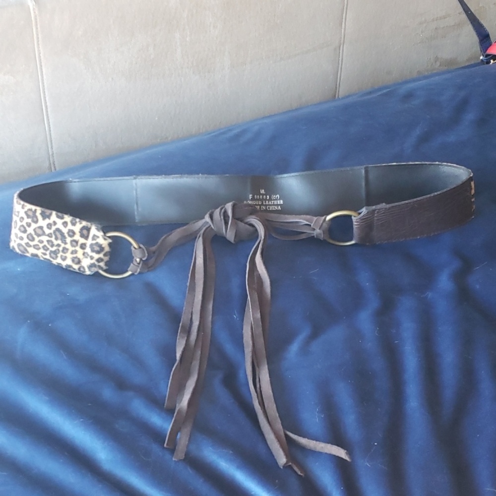 Cheetah tie belt - Picture 2 of 3